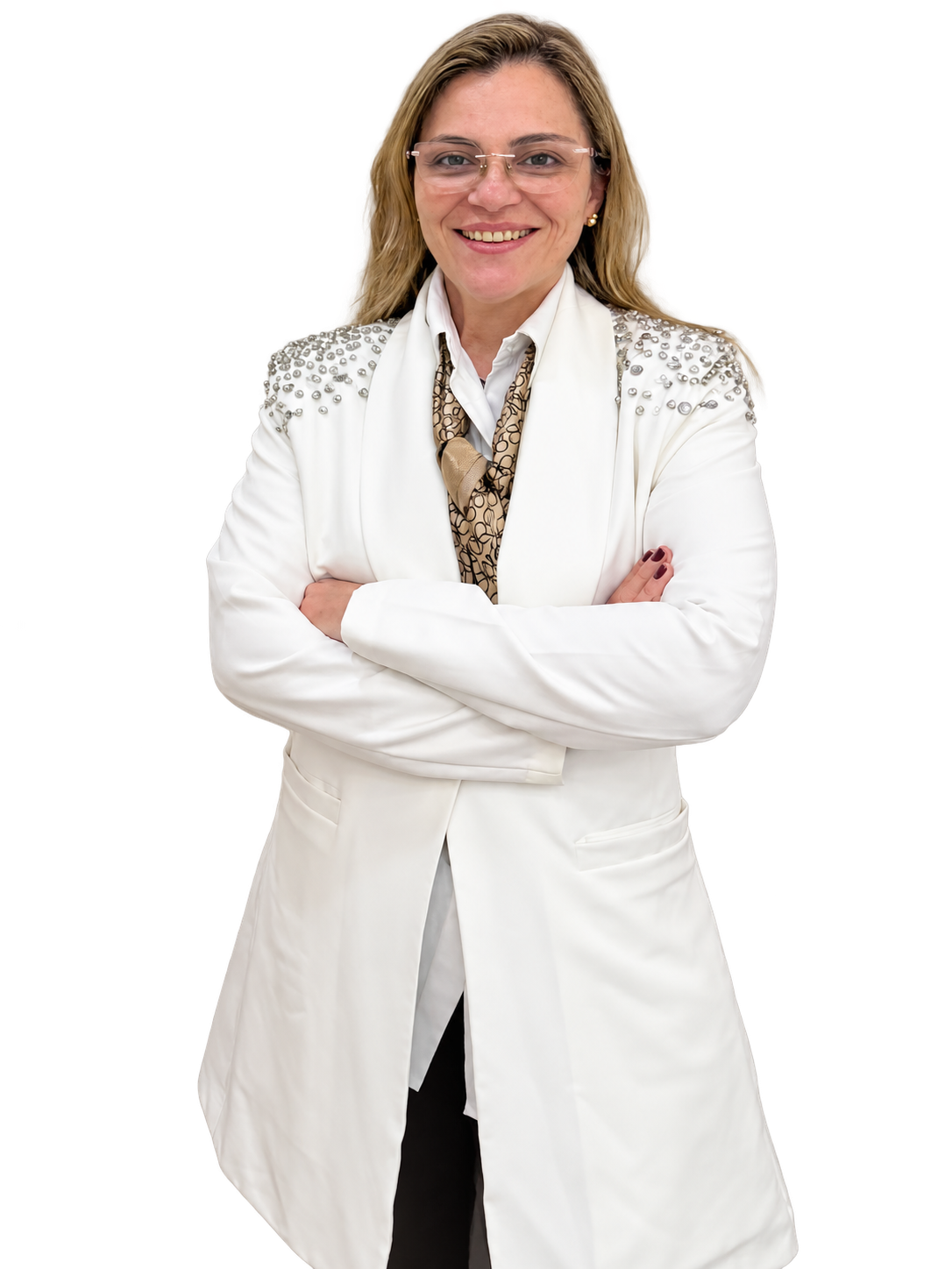 Dra. Ana Paula Ribeiro de braços cruzados
